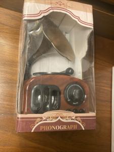 Vintage Phonograph Music Box for Home Decor