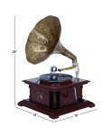 Wooden Functional Gramophone Player with Record 18