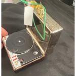Vintage Record Player Ornament for Holiday Decor