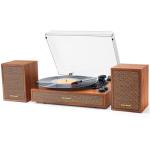 Retro Vinyl Record Player with Bluetooth and Speakers