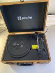 POPSKY Vintage Bluetooth Turntable with 3 Speeds