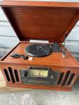 Crosley Vintage Wood Cabinet Turntable and Radio
