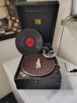 His Master's Voice Wind-Up Portable Gramophone No. 58