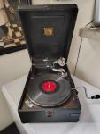 His Master's Voice Wind-Up Portable Gramophone No. 58