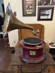 His Master’s Voice Large Horn Gramophone Player