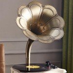 Vintage Bluetooth Gramophone Player for Vinyl Records