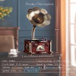 Vintage Bluetooth Gramophone Player for Vinyl Records