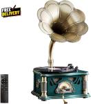 Bluetooth Vintage Gramophone Retro Record Player