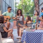 Vintage Bluetooth Gramophone Record Player with Speakers