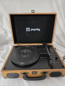 POPSKY 3-Speed Vintage Bluetooth Record Player