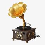 Classic Retro Gramophone Player
