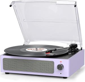 Vintage 3-Speed Belt-Driven Vinyl Record Player