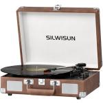 Vintage Bluetooth Vinyl Record Player - Portable Pink