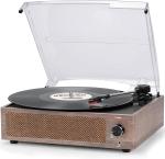Vintage 3-Speed Vinyl Record Player with Speaker