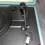 Blue Portable Vintage Suitcase Turntable by 1byone