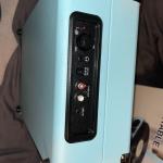 Blue Portable Vintage Suitcase Turntable by 1byone