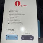 Blue Portable Vintage Suitcase Turntable by 1byone