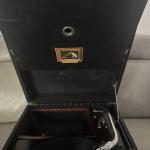 Vintage HMV Portable Gramophone Phonograph - Functional