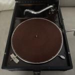 Vintage HMV Portable Gramophone Phonograph - Functional