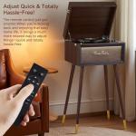 Vintage Bluetooth Record Player with Stand and Speakers