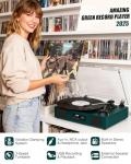 Green Vinyl Record Player