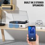 Vintage Bluetooth Belt-Driven Turntable with Speakers