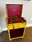 Vintage 1950s Space-Themed Kids' Record Player
