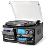 10-in-1 Vintage Vinyl Record Player with Speakers