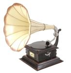 Monarch Company 15.5" Decorative Gramophone Phonograph