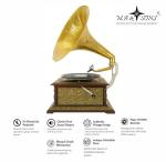 M.A & SONS Vintage Hand-Crank Gramophone Player