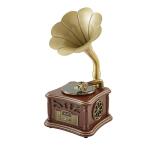 Vintage Bluetooth Gramophone Record Player - Oak Brown