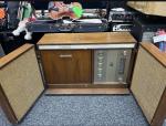 Vintage GE Stereo Console Record Player - Mid Century