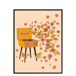 Vintage 70s Record Player Wall Art Print
