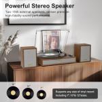 Vintage Bluetooth Turntable with External Speakers