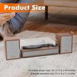 Vintage Bluetooth Turntable with External Speakers