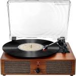 Stylish Bluetooth Vinyl Player with Wooden Finish