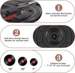 Stylish Bluetooth Vinyl Player with Wooden Finish