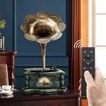 Vintage Bluetooth Gramophone with FM Radio - Green