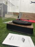 Retro Gramophone Player with 5 Records & Holder