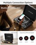 Bluetooth Vinyl Record Player with Built-In Speakers