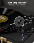 Bluetooth Vinyl Record Player with Built-In Speakers