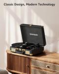 Bluetooth Vinyl Record Player with Built-In Speakers