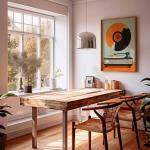 Retro Gramophone Wall Art Canvas Print