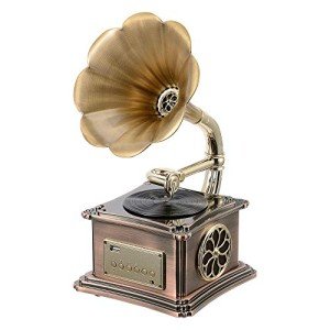 Vintage Mini Gramophone Stereo Speaker with Bluetooth