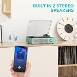 Vintage 3-Speed Turntable with Bluetooth and Dual Speakers