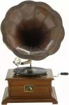Antique HMV Wind-Up Gramophone Record Player