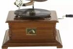 Antique HMV Wind-Up Gramophone Record Player