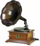 Antique HMV Wind-Up Gramophone Record Player