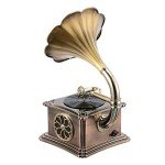 Vintage Mini Gramophone Stereo Speaker with Bluetooth