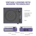 Cotsoco Bluetooth Vinyl Record Player with Speakers